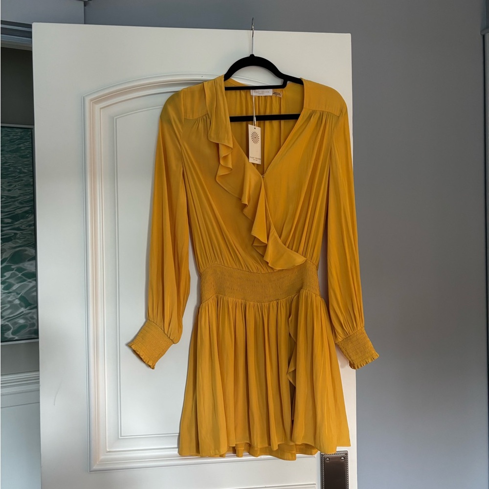 Ramy Brook Mustard Long Sleeve Dress